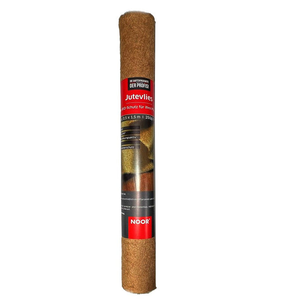 Natürliches Jutevlies 0,5x1,5m mit einer Stärke von 250 g/m² für den Winterschutz von Pflanzen