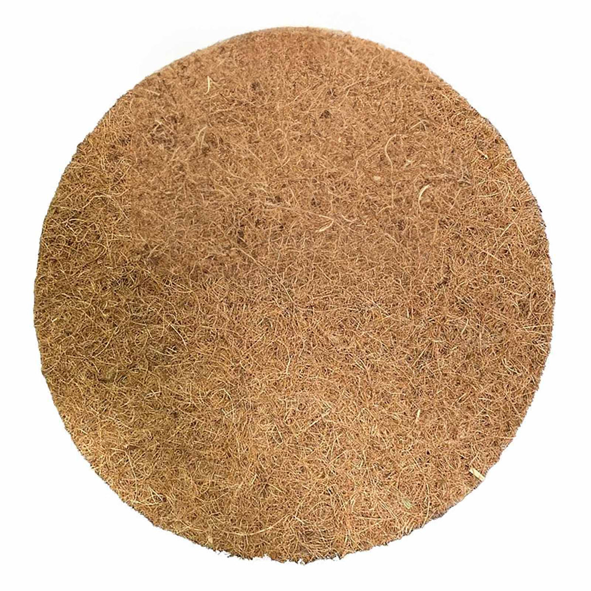 Runde Kokosscheibe von NOOR aus natürlichen Fasern zur Isolierung von Kübelpflanzen gegen Frost und Wind.