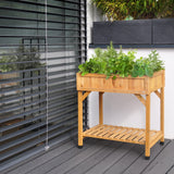 Dekoratives VegTrug Kräuterbeet in kompakter Größe – perfekt für die Platzierung direkt vor der Küchentür oder auf dem Balkon