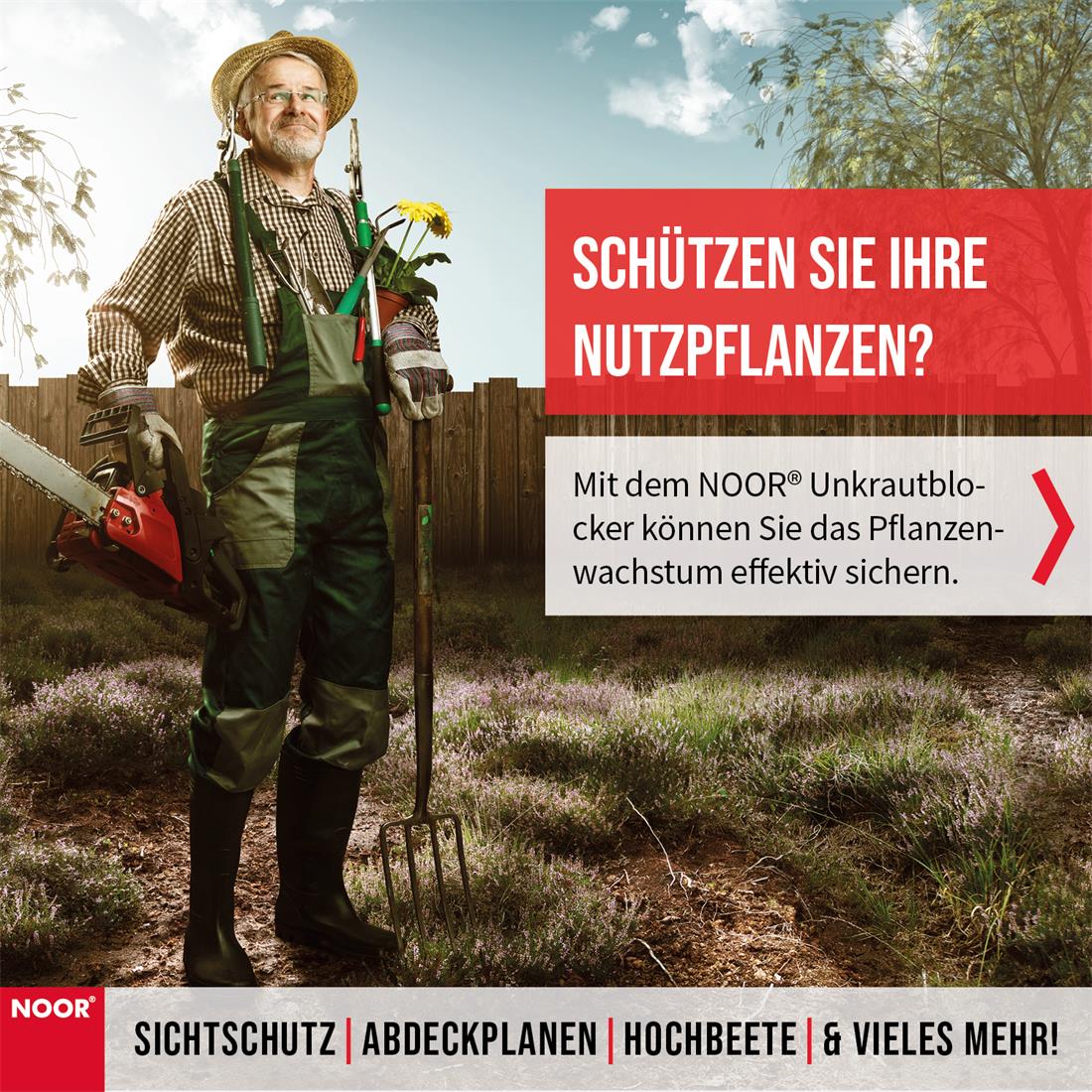 Unkrautblocker 105 g/m² Werbung NOOR