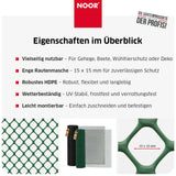 Kunststoffzaun 270 g/m² Eigenschaften Grün NOOR