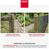 Kunststoffzaun 270 g/m² Vergleich Schwarz NOOR