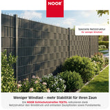 Sichtschutzstreifen TEXTIL - winddurchlässig - 0,19x70 m