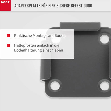 Bodenhalterung für Seitenmarkise Exklusiv Adapter Sichere Befestigung NOOR