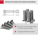 Bodenhülse Erdspieß für Seitenmarkise Exklusiv Infos Schrauben NOOR
