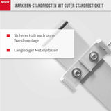 Standpfosten Seitenmarkise Exklusiv 140 cm Details NOOR
