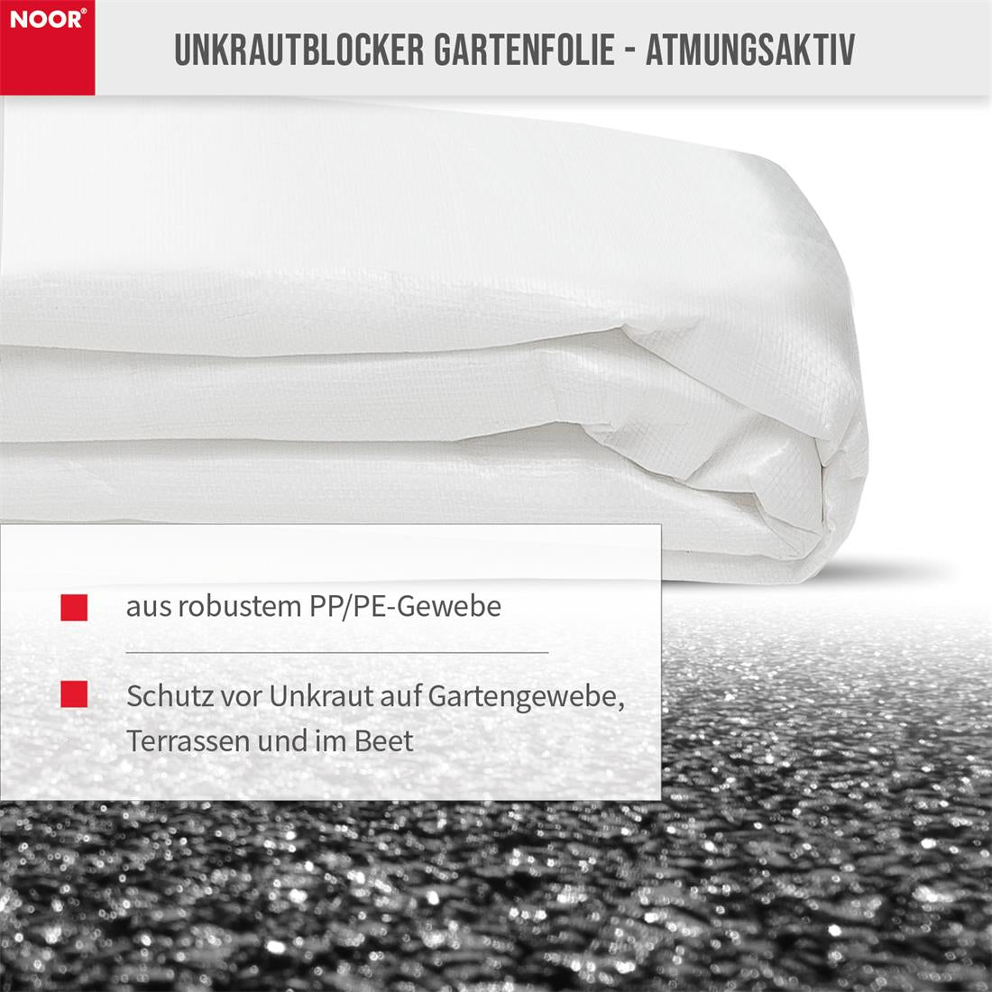 Unkrautblocker 105 g/m² Material Weiß NOOR