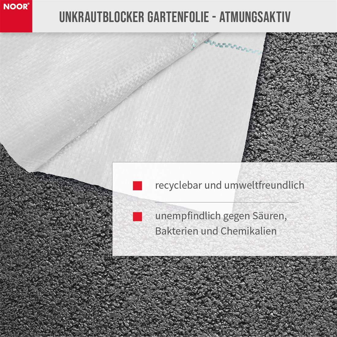 Unkrautblocker 105 g/m² Eigenschaften Weiß NOOR