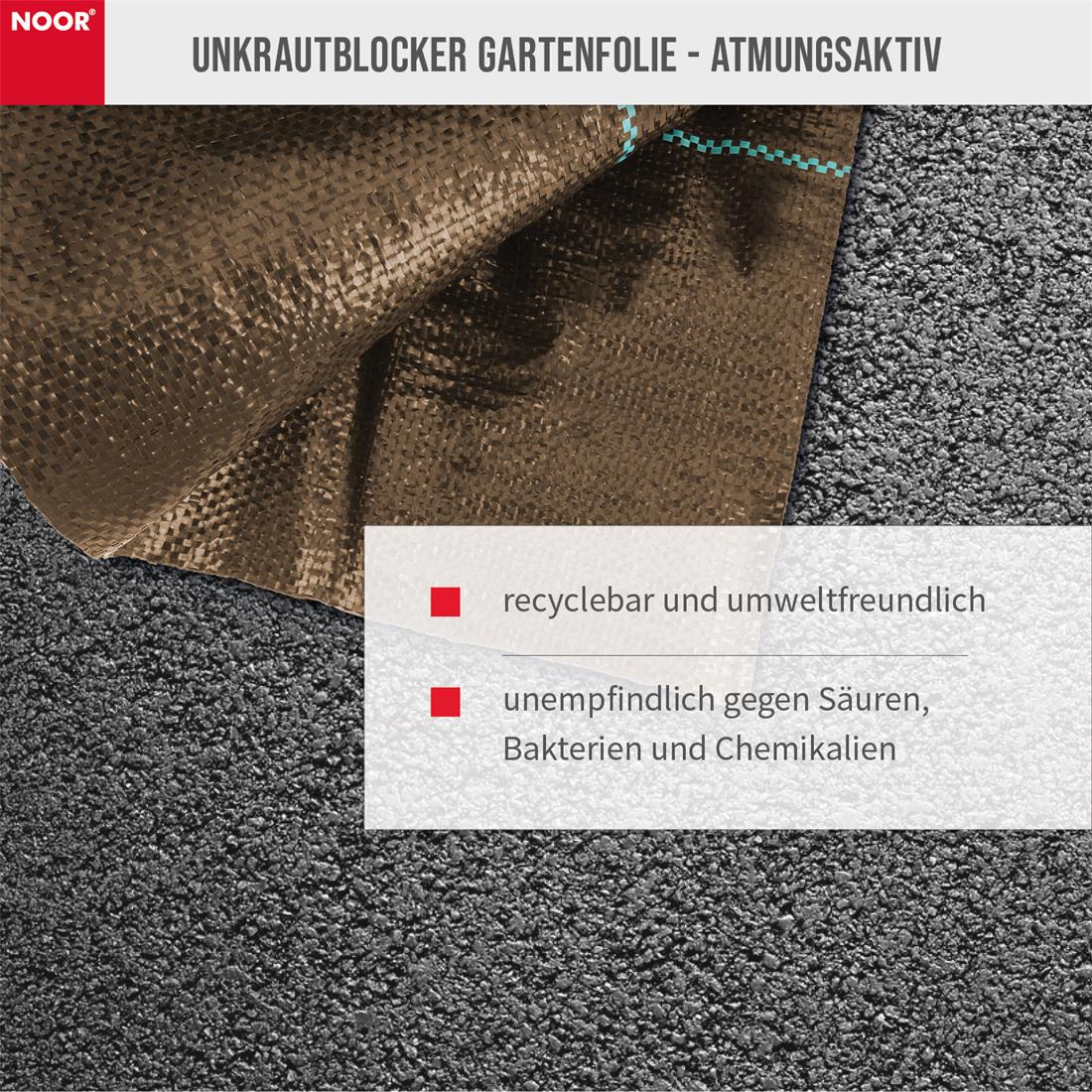 Unkrautblocker 105 g/m² Eigenschaften Braun NOOR