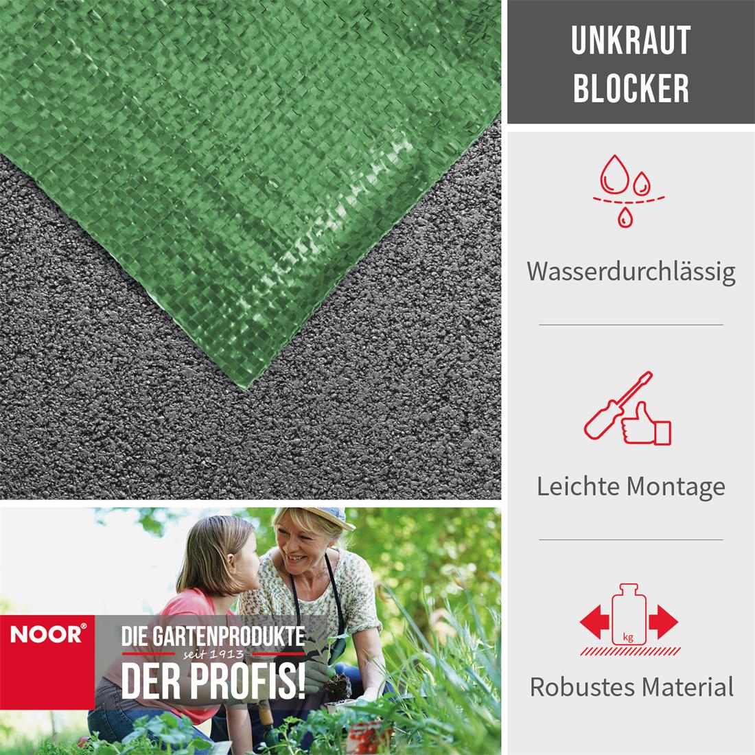 Unkrautblocker 105 g/m² Infos Grün NOOR