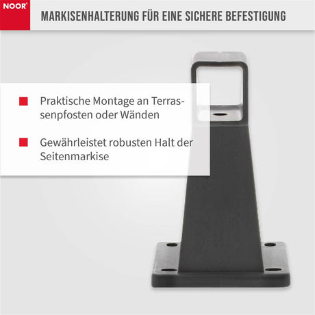 Zubehör Seitenmarkise EXKLUSIV - Wandhalter Eigenschaften NOOR