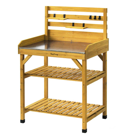 Klassisches Design des VegTrug Pflanztisches – eine dekorative und funktionale Ergänzung für Terrasse und Balkon