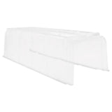 Transparenter Pflanztunnel MODULO von NOOR mit integrierten Bewässerungsmulden als modulares Mini-Gewächshaus für Beete.