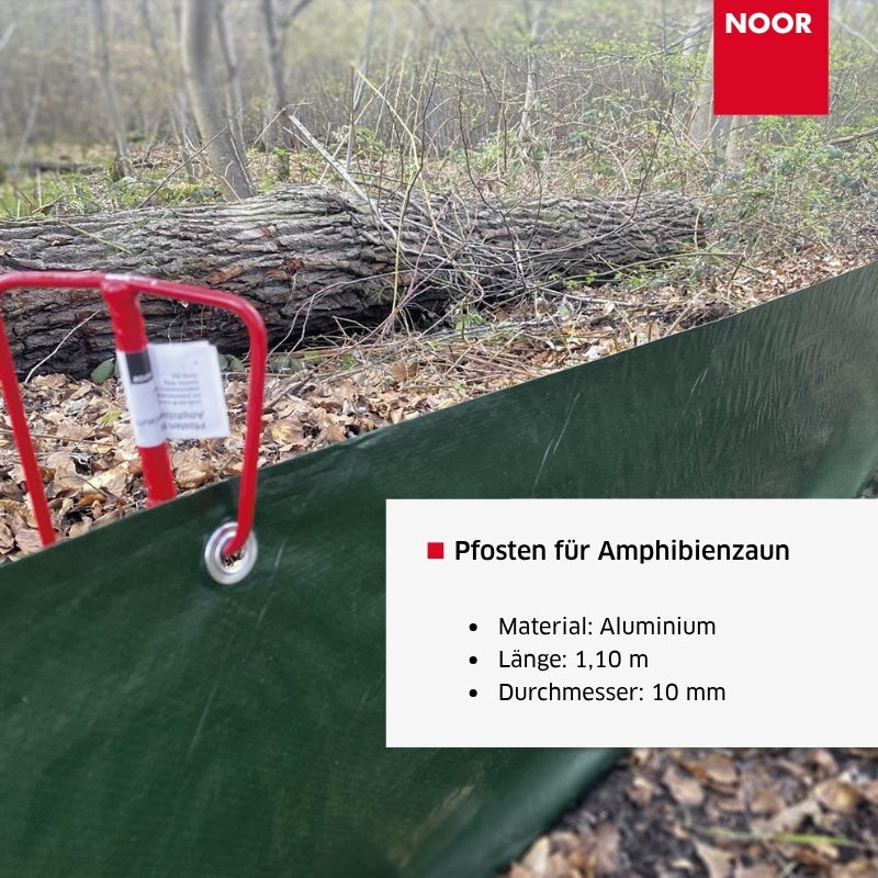Pfosten für Amphibienzaun