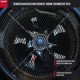 Gewächshausheizung RED HEAT Nahaufnahme Motor NOOR