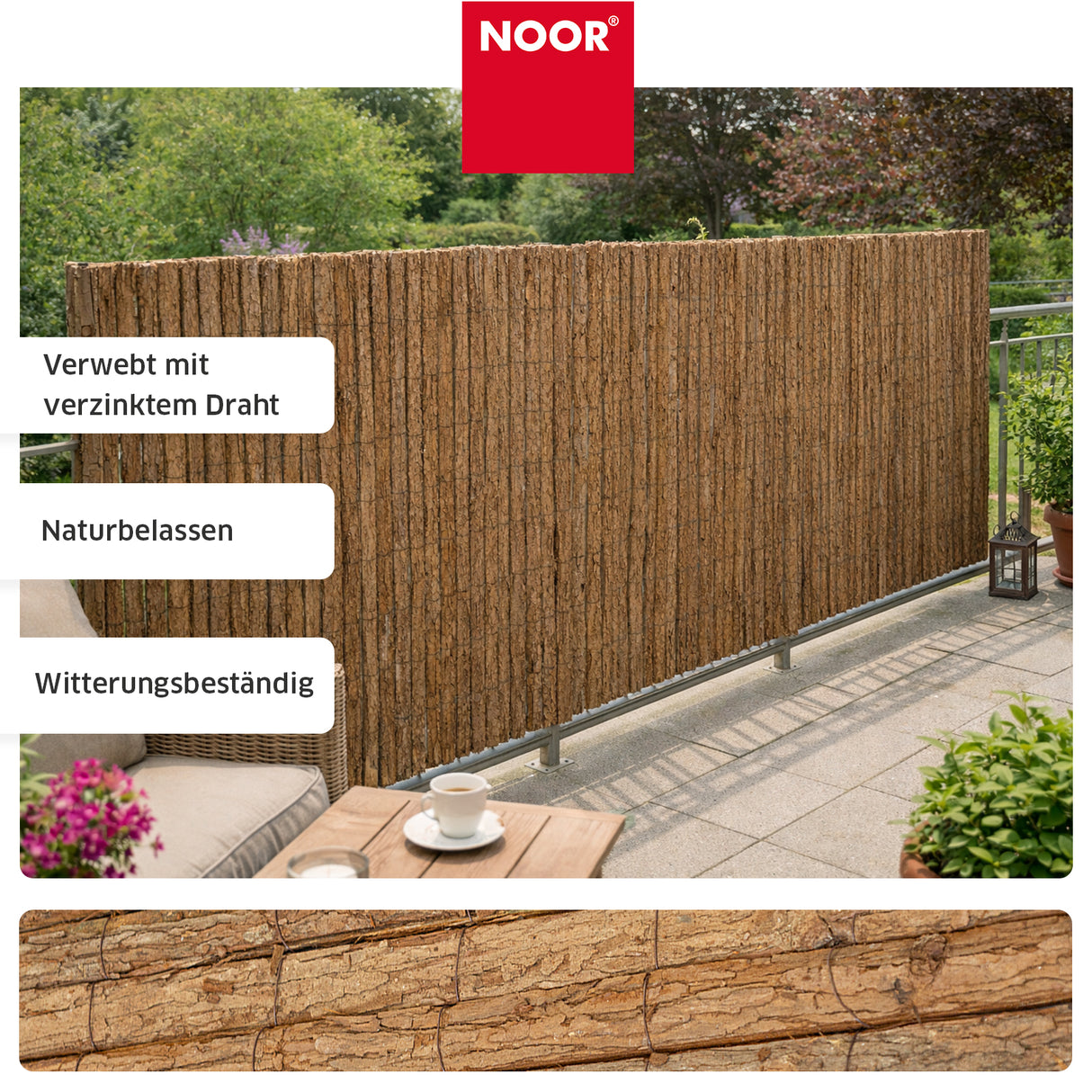 Rindenmatte COUNTRY - Natur - Verschiedene Größen