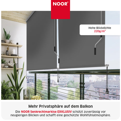 Senkrechtmarkise EXKLUSIV - Extra breit - 220 g/m²