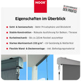 Senkrechtmarkise EXKLUSIV - Extra breit - 220 g/m²