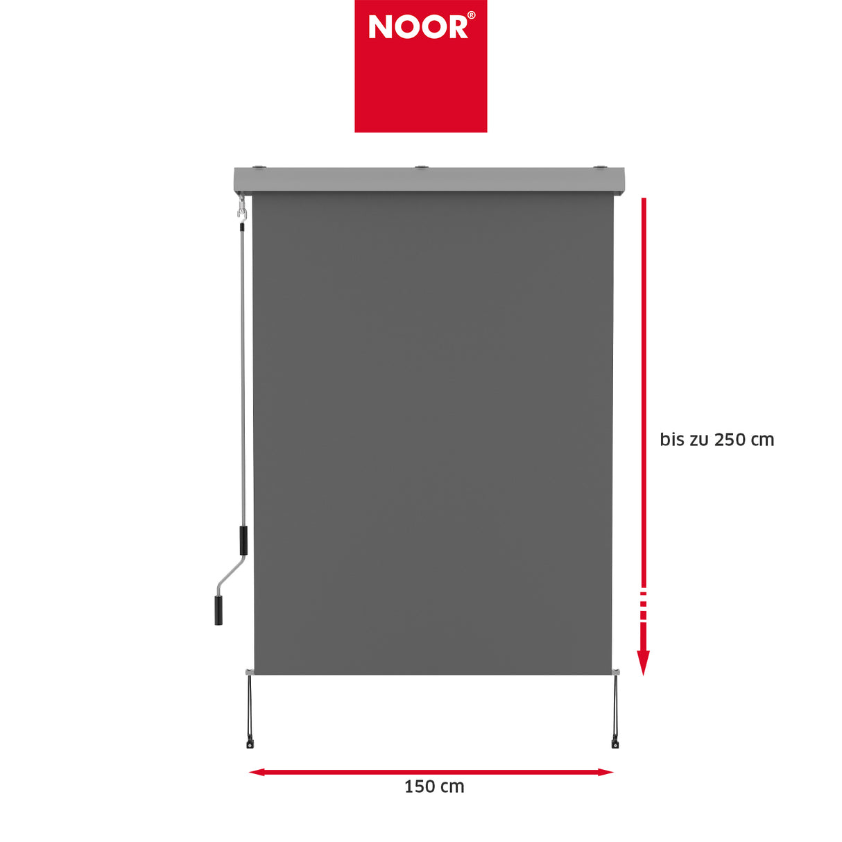 Senkrechtmarkise EXKLUSIV - Extra breit - 220 g/m²