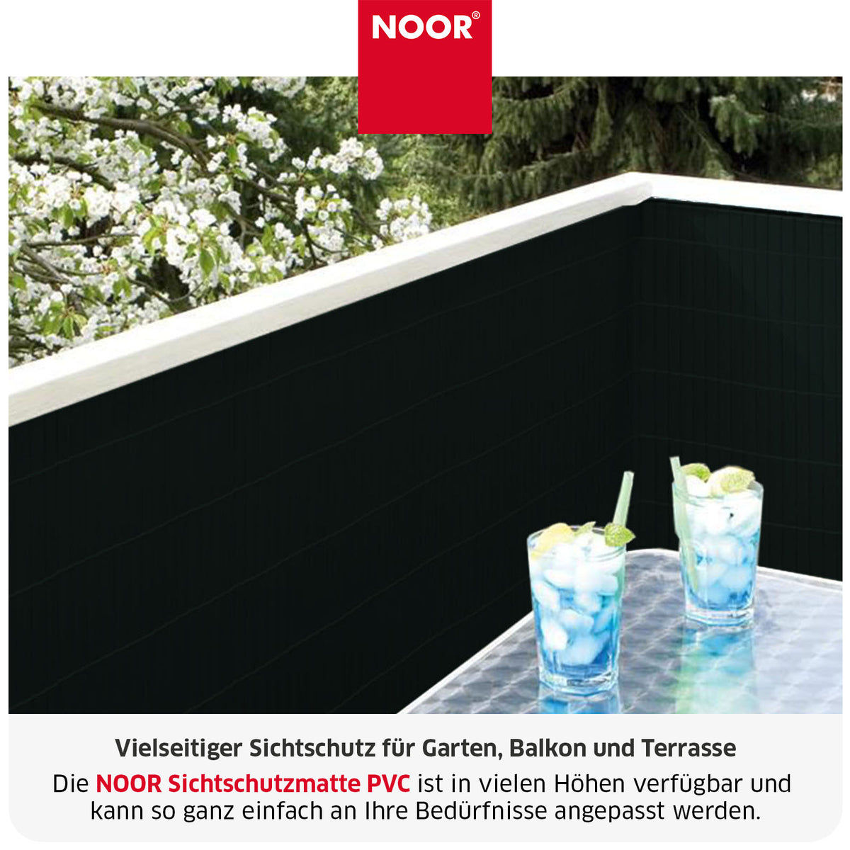 Sichtschutzmatte PVC SIGHT - Flexibler Sichtschutz in vielen Farben