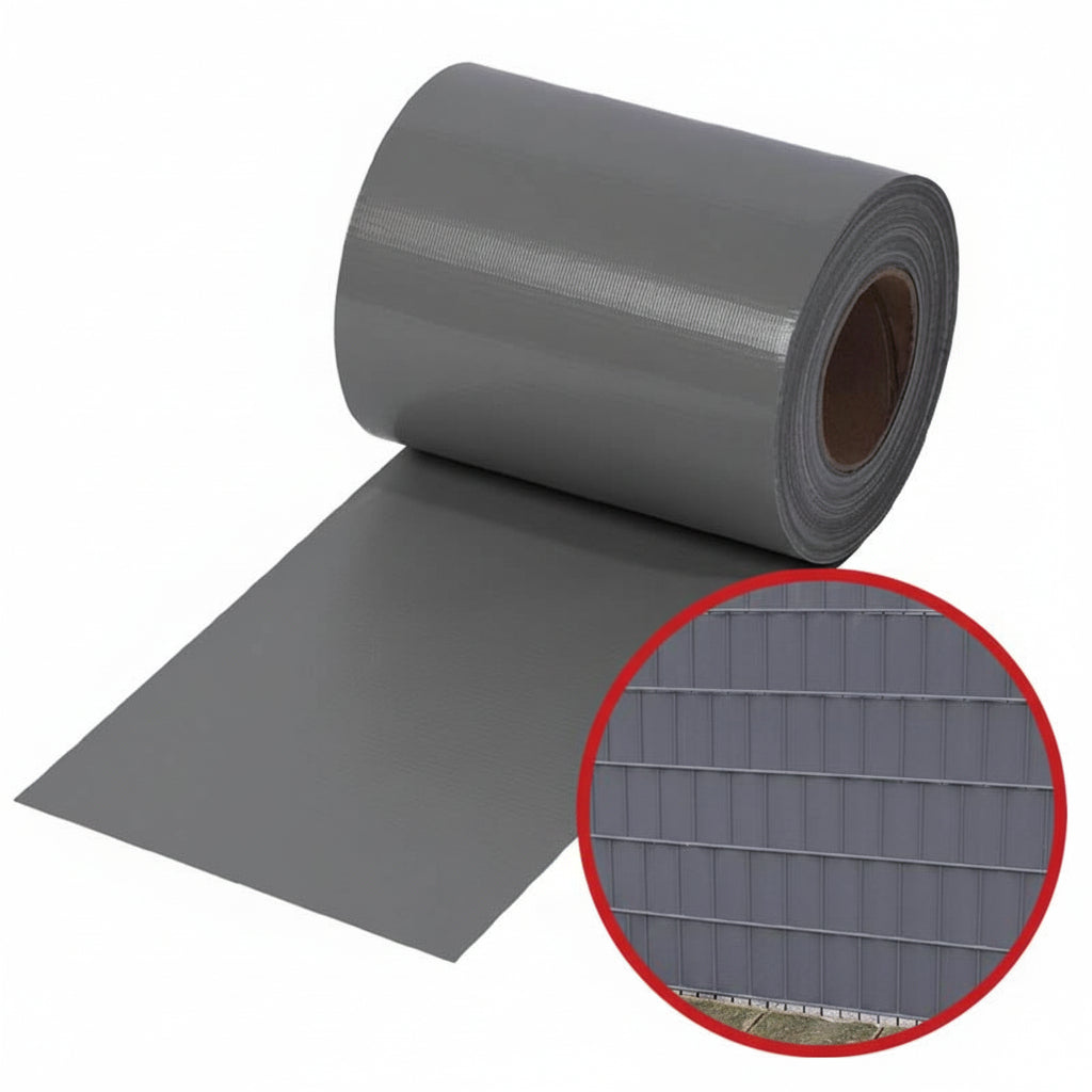 Zaunblende BASIC - Basic-Sichtschutzstreifen für Ihren Zaun | Steingrau