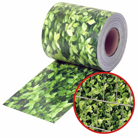Zaunblende PVC DESIGN - Ästhetische Sichtschutzstreifen für Ihren Zaun | Buchsbaum