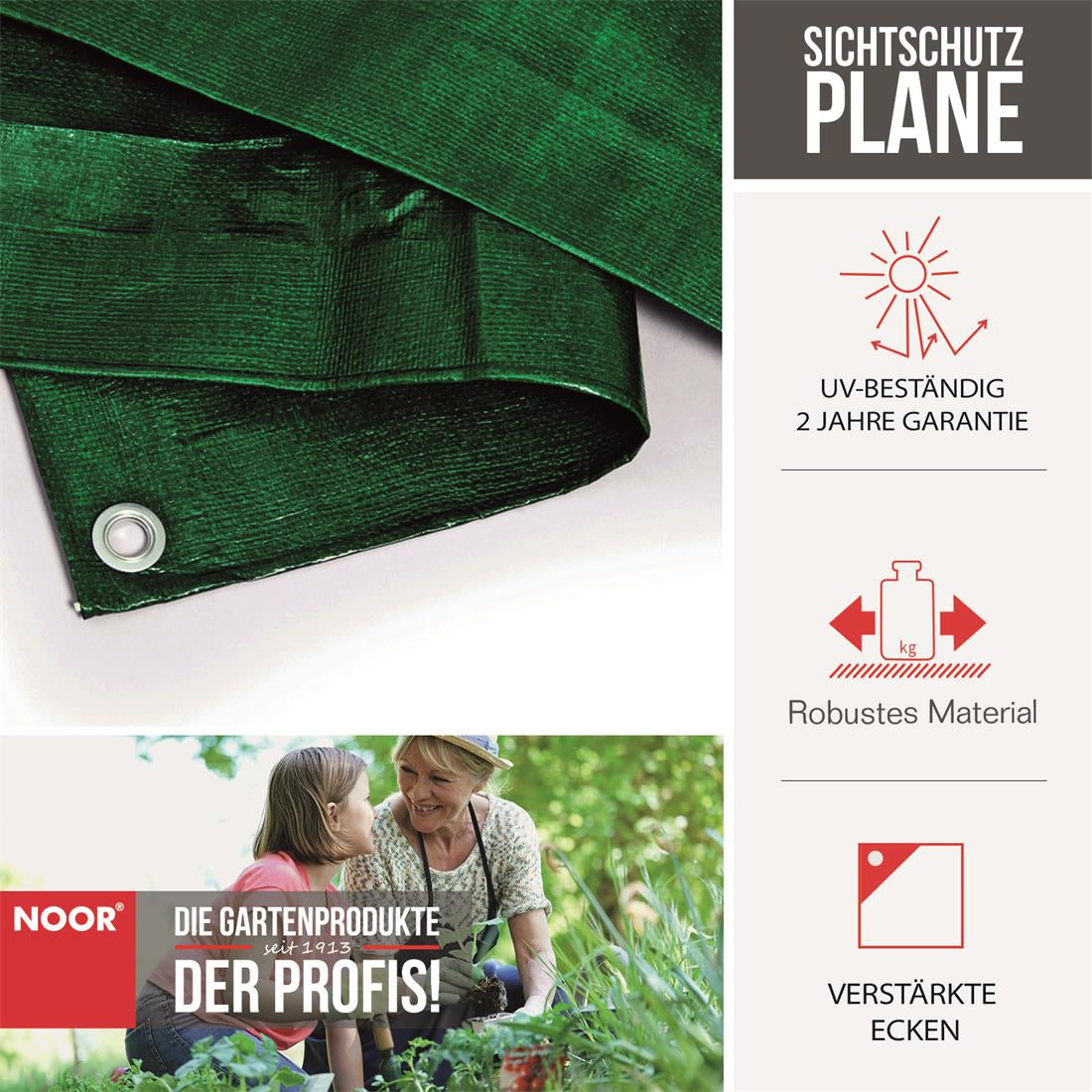 Sichtschutzplane Profi Infos NOOR