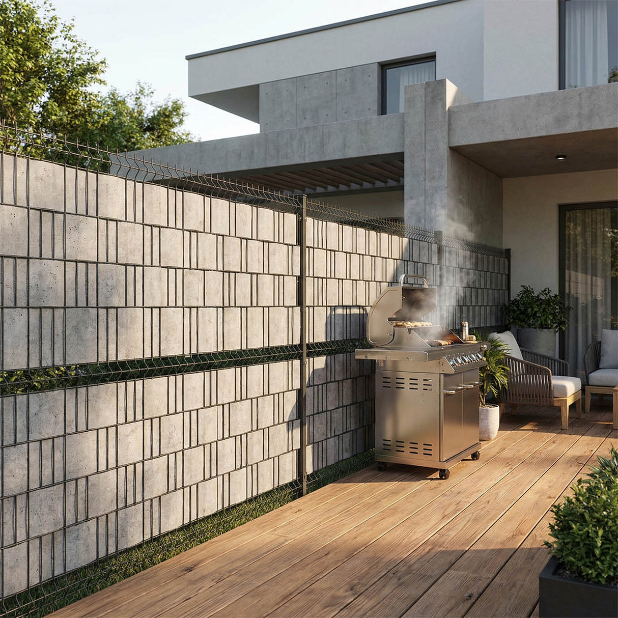 Sichtschutzstreifen PVC Design - 0,19x35 m