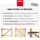Staketenzaun Tor aus Berg-Haselnuss - 0,90x1 m