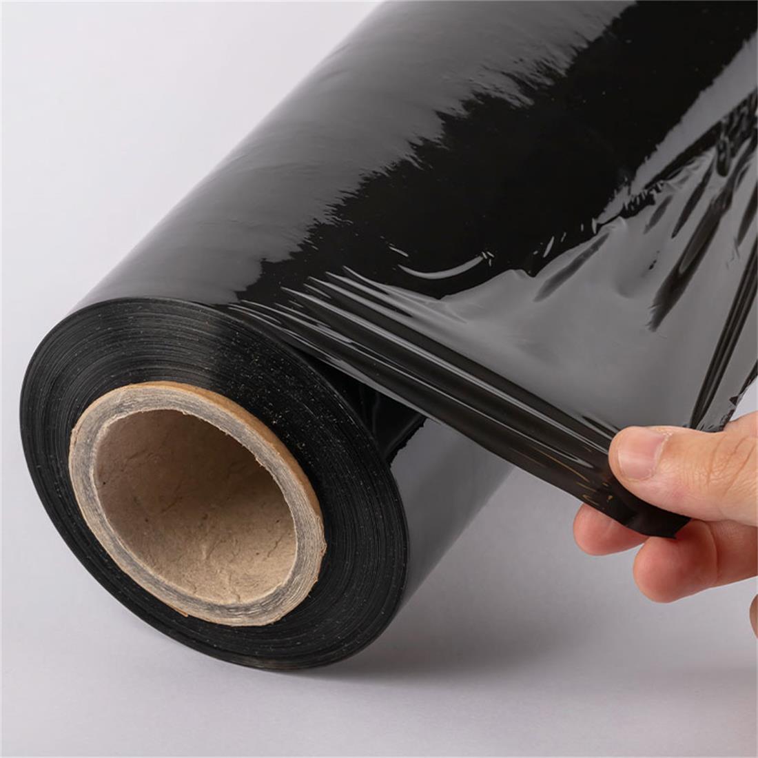 Handstretchfolie PRO 23 µ Nahaufnahme Schwarz NOOR