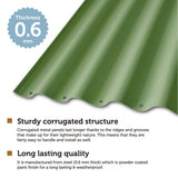 VegTrug® Metall-Hochbeet Sage Green Details NOOR