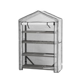 Großes VegTrug Foliengewächshaus 111x49x168 cm mit stabilem Rahmen aus Zedernholz für den Garten