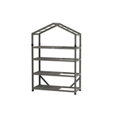 Großes VegTrug Gewächshaus 111x49x168 cm mit stabilem Rahmen aus Zedernholz für den Garten