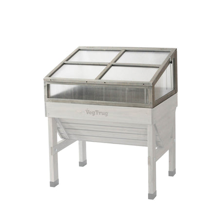 Passgenauer VegTrug Frühbeetaufsatz aus Holz und Polycarbonat für das VegTrug Klassik Hochbeet