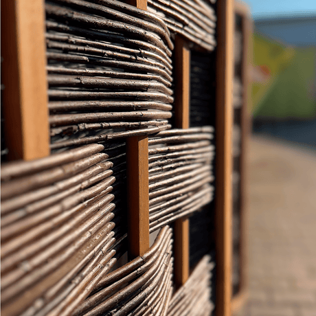 Weiden-Paravent - 3-teiliger Premium-Sichtschutz