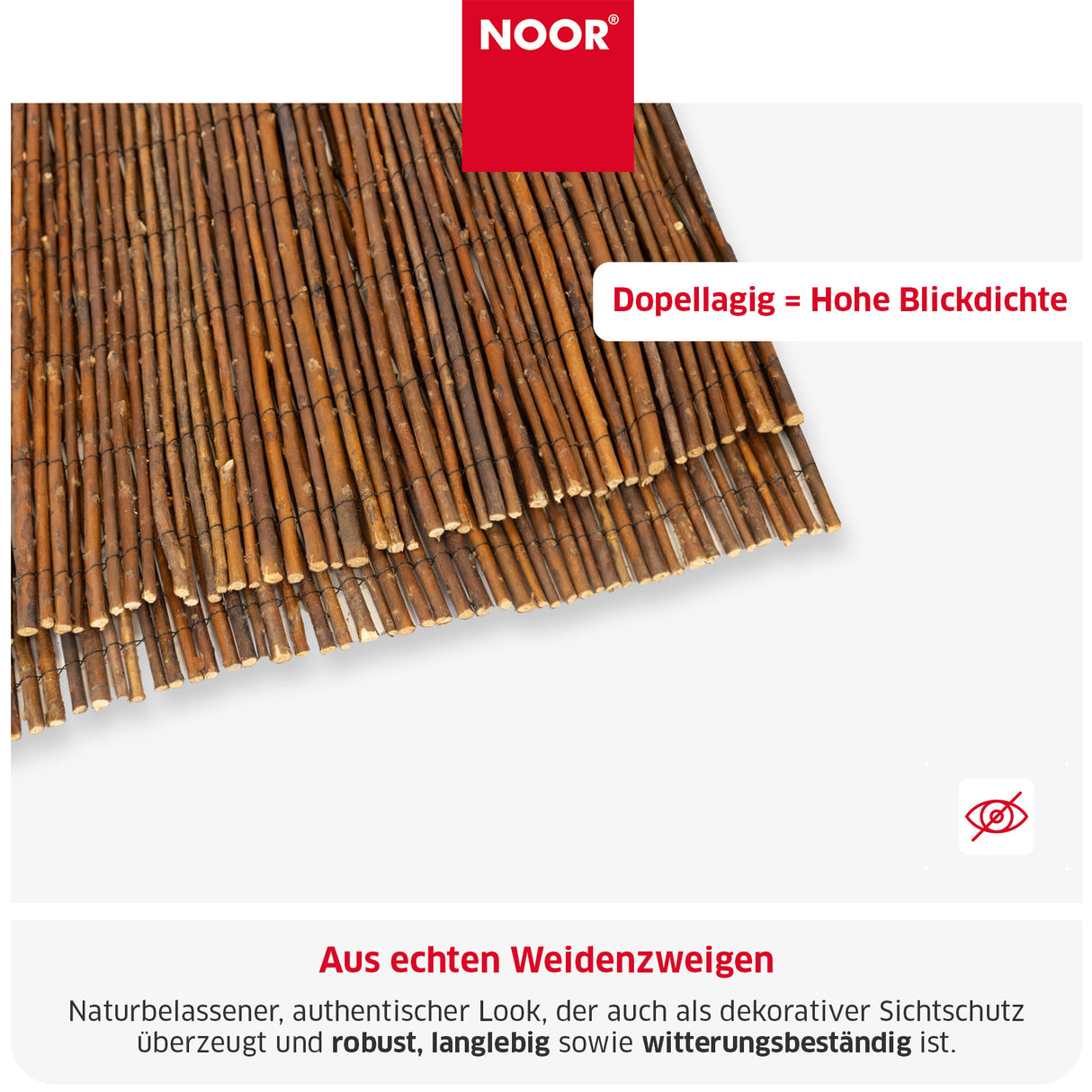 Weidenmatte DELUXE - Verschiedene Größen