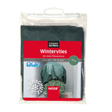 Grünes Wintervlies 35g/m² in der Größe 1,6x5m als dekorativer Frostschutz für Gartenpflanzen
