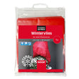 Rotes Wintervlies 35g/m² in der Größe 1,6x5m als dekorativer Frostschutz für Gartenpflanzen