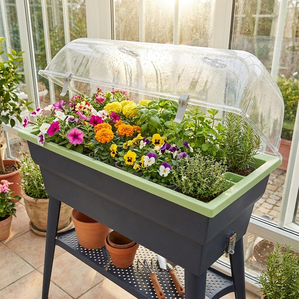 Hochbeet CALIPSO Komplettset mit Haube - 40 Liter