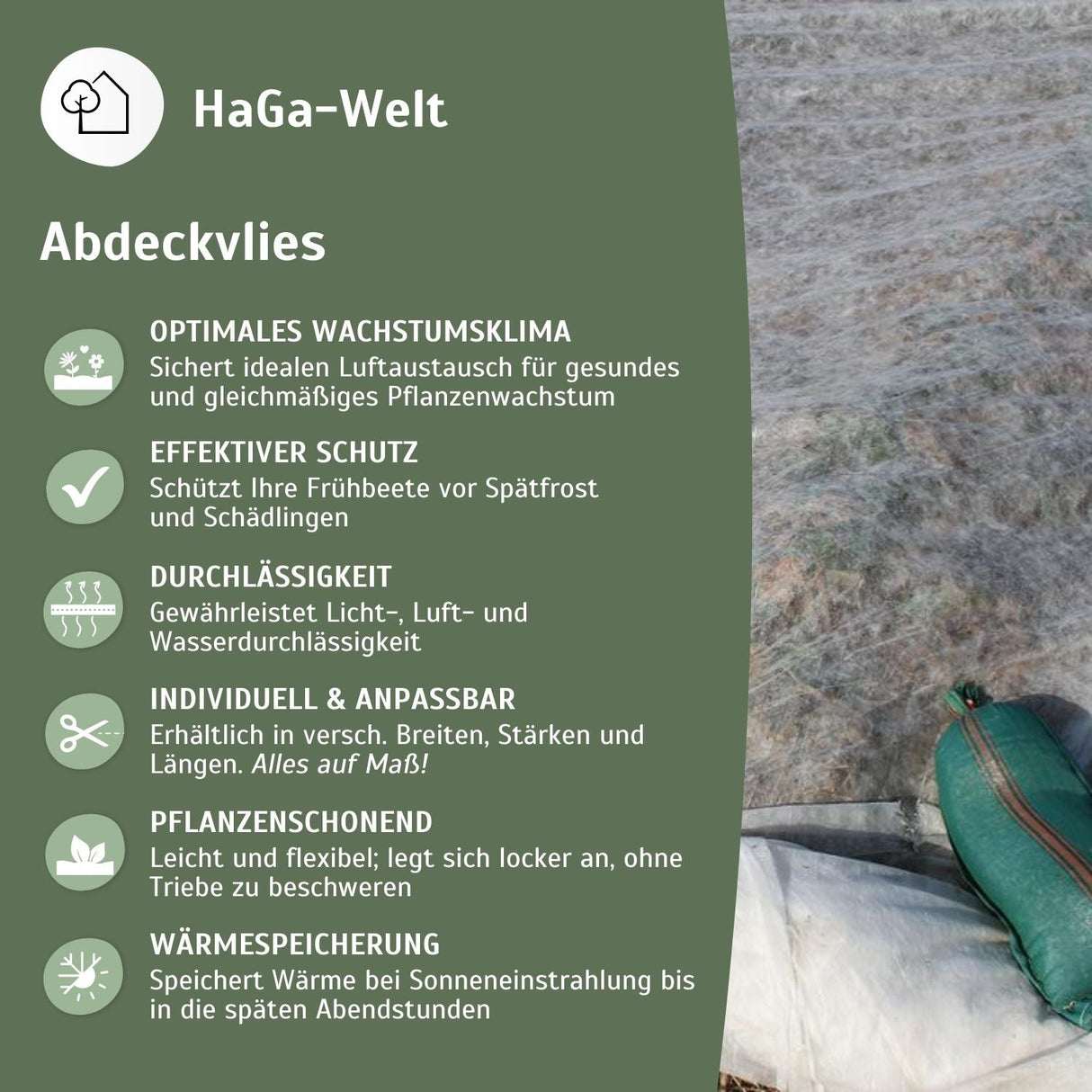 Erntevlies 30 g/m² Infos HaGa bei NOOR