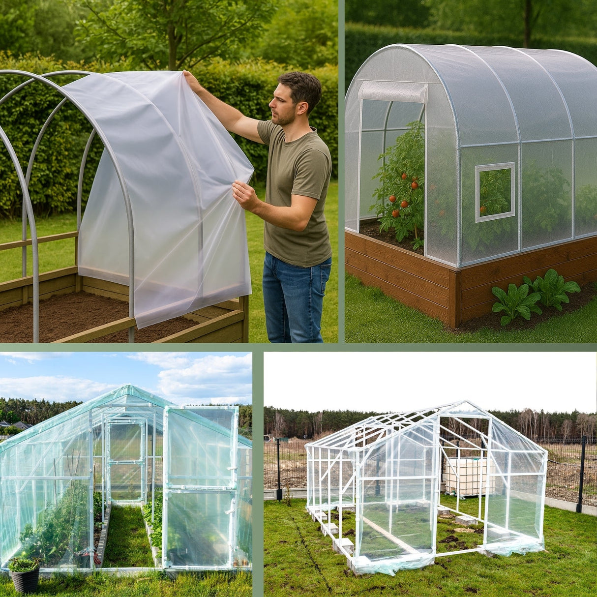 UV2 Gewächshausfolie – geeignet für Folientunnel und Gewächshäuser