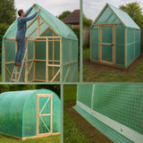 Gitterfolie Anwendung Gewächshaus HaGa bei NOOR