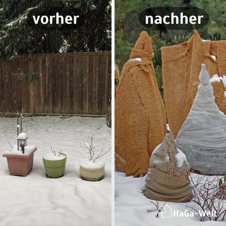 Jutegewebe Vergleich Vorher Nachher HaGa bei NOOR