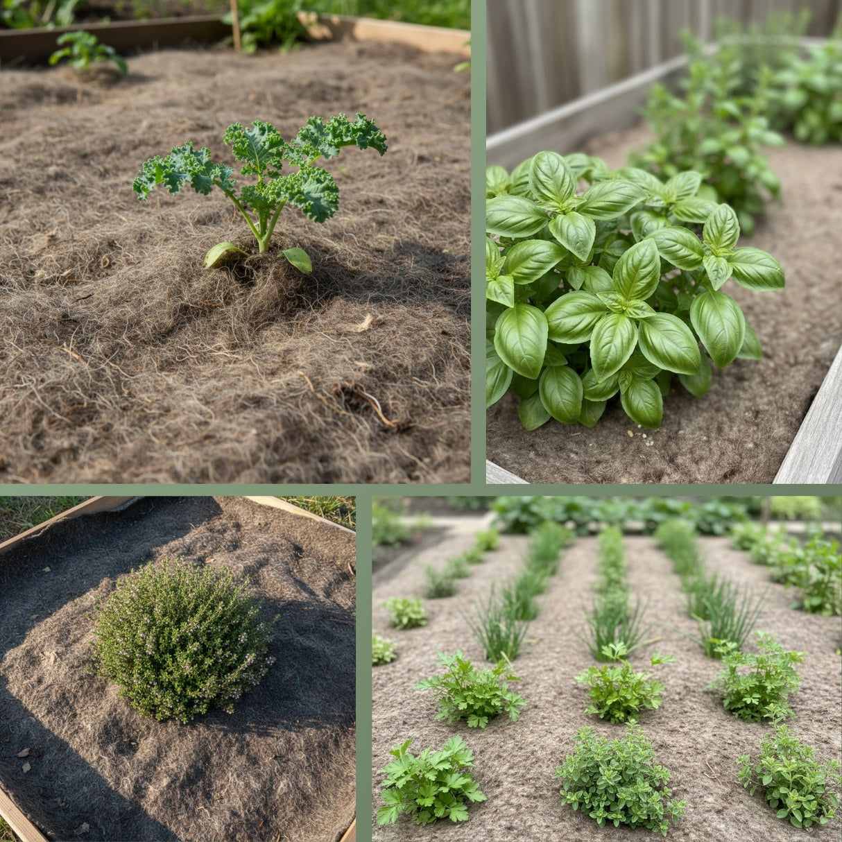 Mulchvlies aus Schafwolle – aus 100 % Schafwolle, biologisch abbaubar