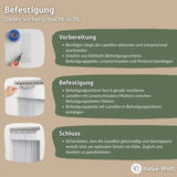 PVC-Streifen für Lamellenvorhang Befestigung HaGa bei NOOR