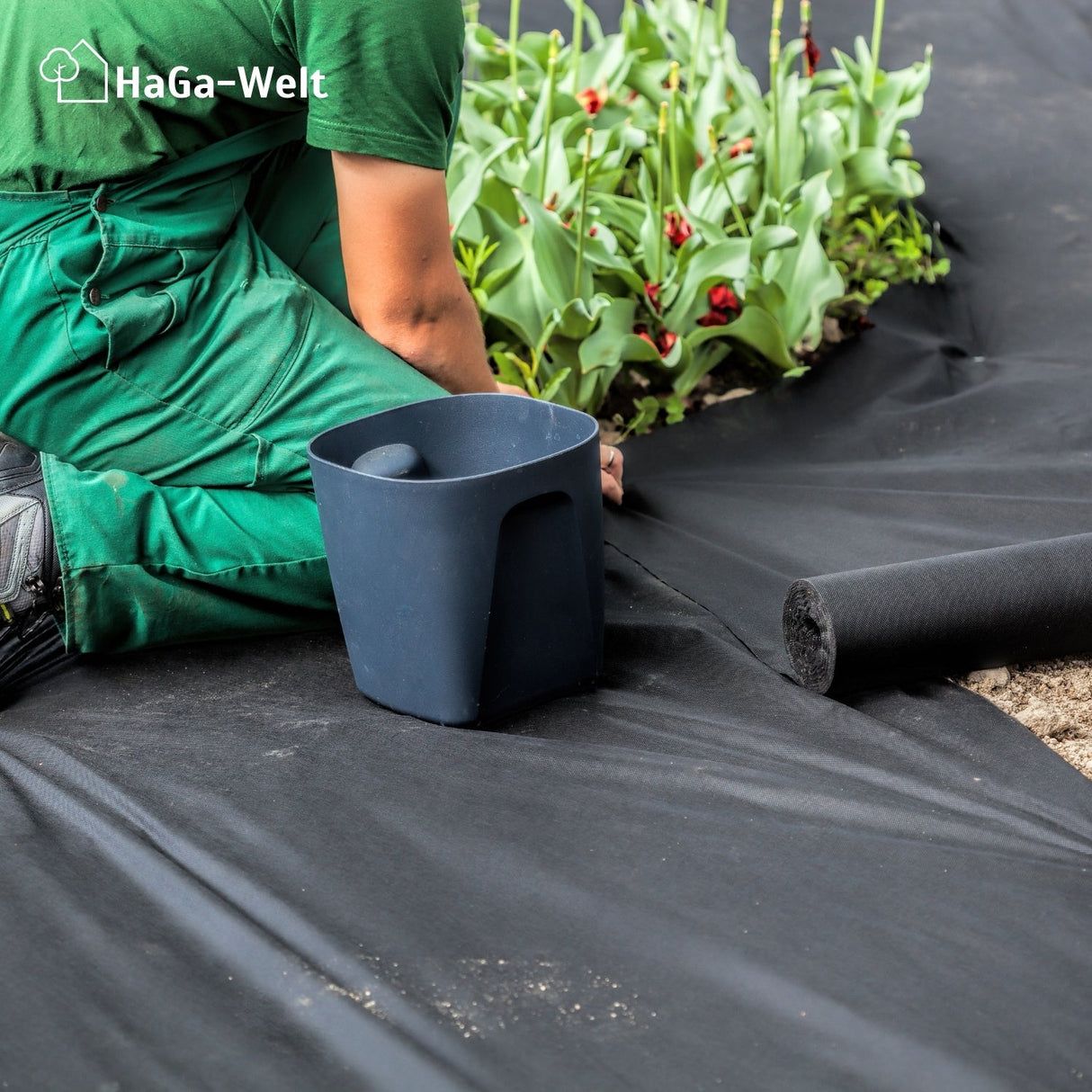 Unkrautvlies 80 g/m² Anwendung Beet HaGa-Welt bei NOOR 