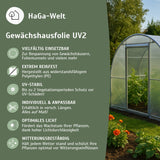 UV2 Gewächshausfolie – geeignet für Folientunnel und Gewächshäuser