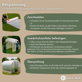 UV2 Gewächshausfolie – geeignet für Folientunnel und Gewächshäuser