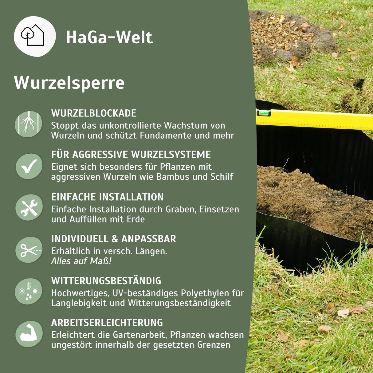 Wurzelsperre Infos HaGa-Welt bei NOOR