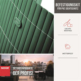 Befestigungskit für PVC Sichtschutzmatten Eigenschaften Grün NOOR